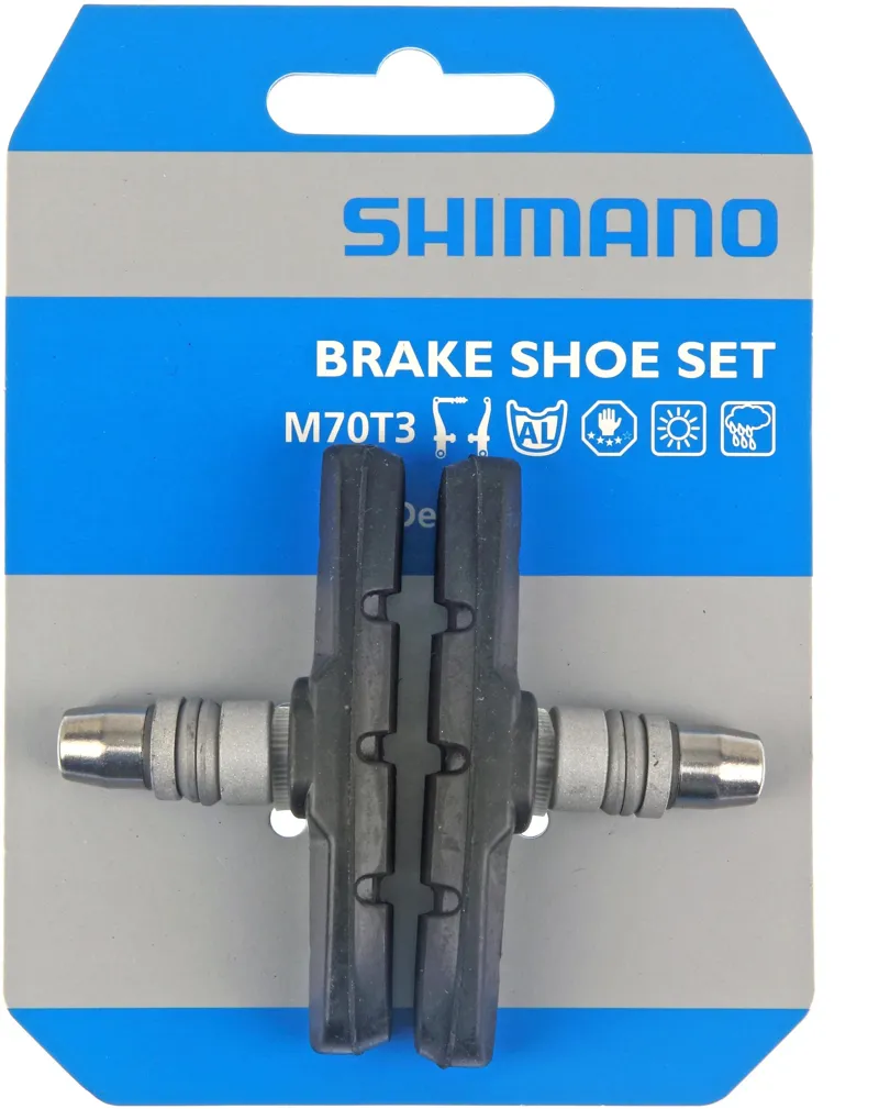Shimano M70T3 M600 LX Deore Alivio Threaded V Brake Pad Set Alloy Rim