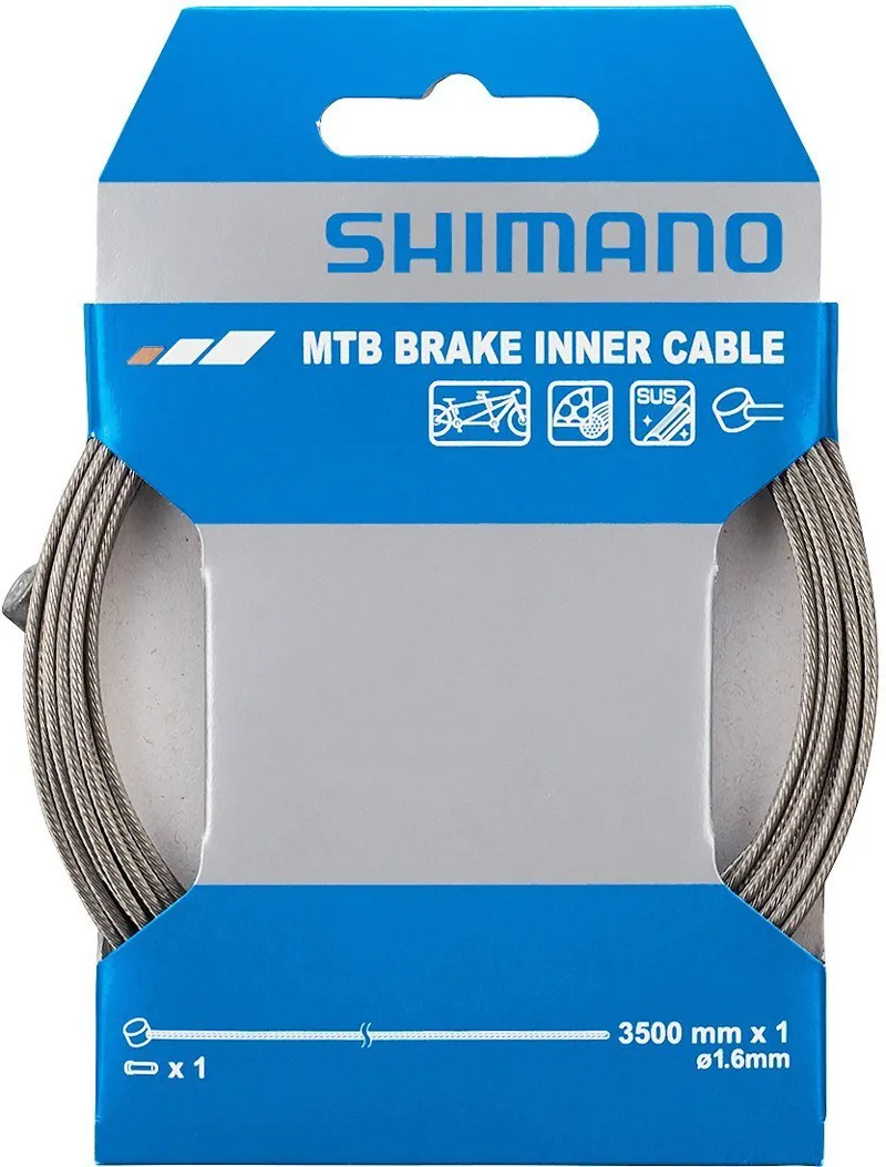 Shimano MTB Tandem Stainless Steel Inner Brake Wire 1.6 x 3500mm Single