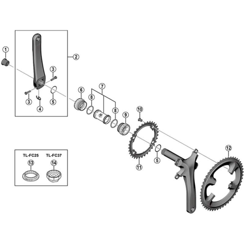 Shimano 105 FC-5800 11-Speed Outer Chainring 52T-MB for 52/36T-1