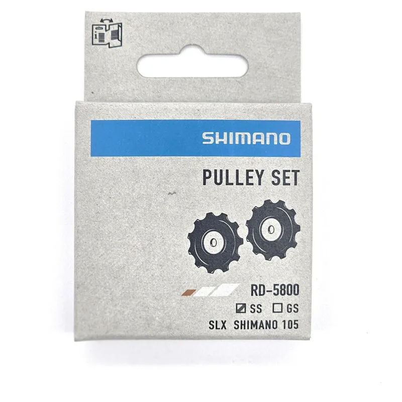 Shimano 105 RD-5800-SS Rear Mech Pulley Set - Black/Silver-1