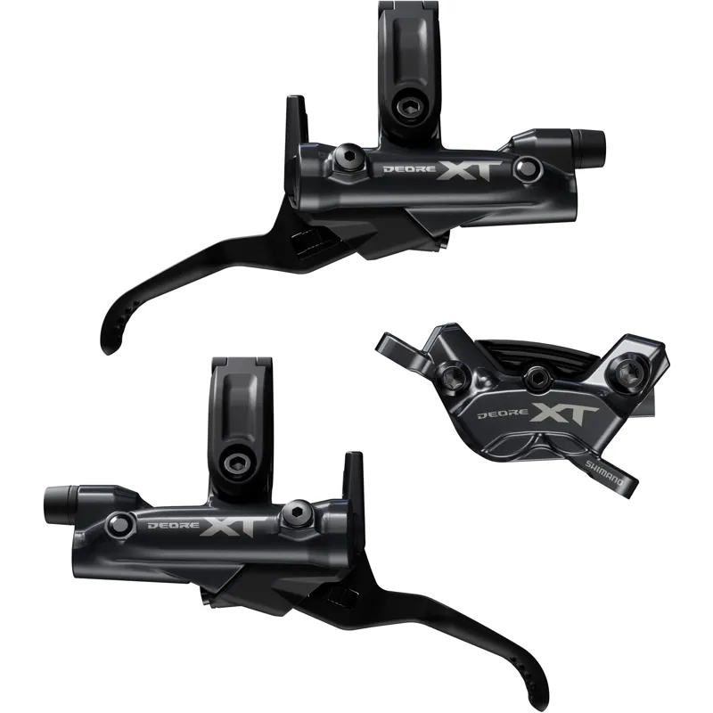 Shimano Deore XT BR-M8220/BL-M8200 4 Pot Bled Brake Levers/Callipers F/R