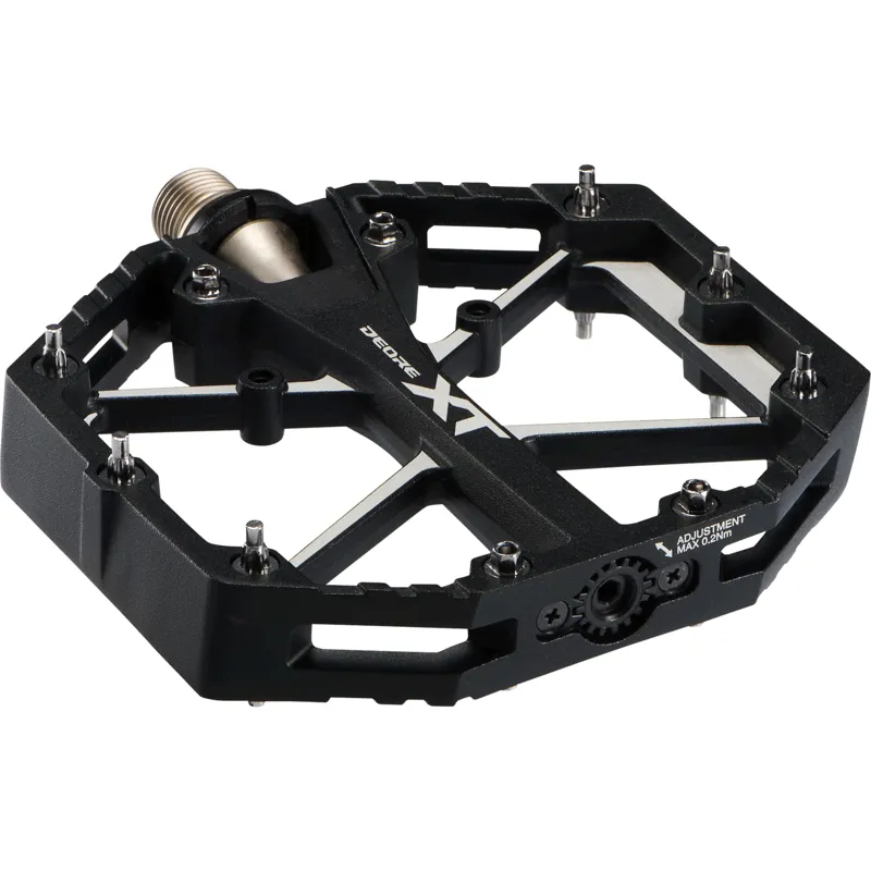 Shimano Deore XT PD-M8240 MTB Flat Pedals Pair - Black-1