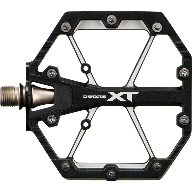 Shimano Deore XT PD-M8240 MTB Flat Pedals Pair - Black
