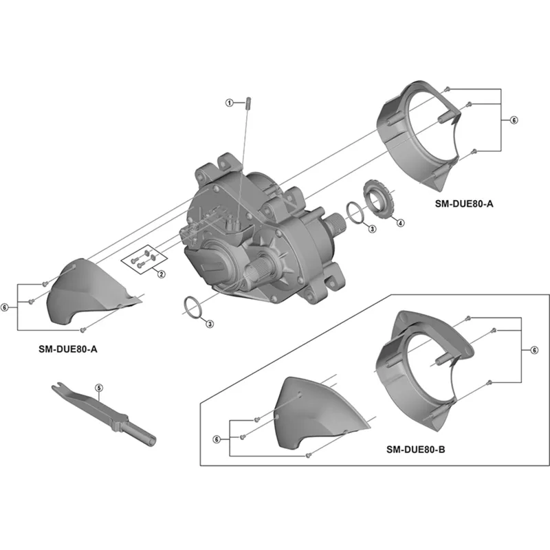 Shimano DU-E8000 Spacer Spindle - Black