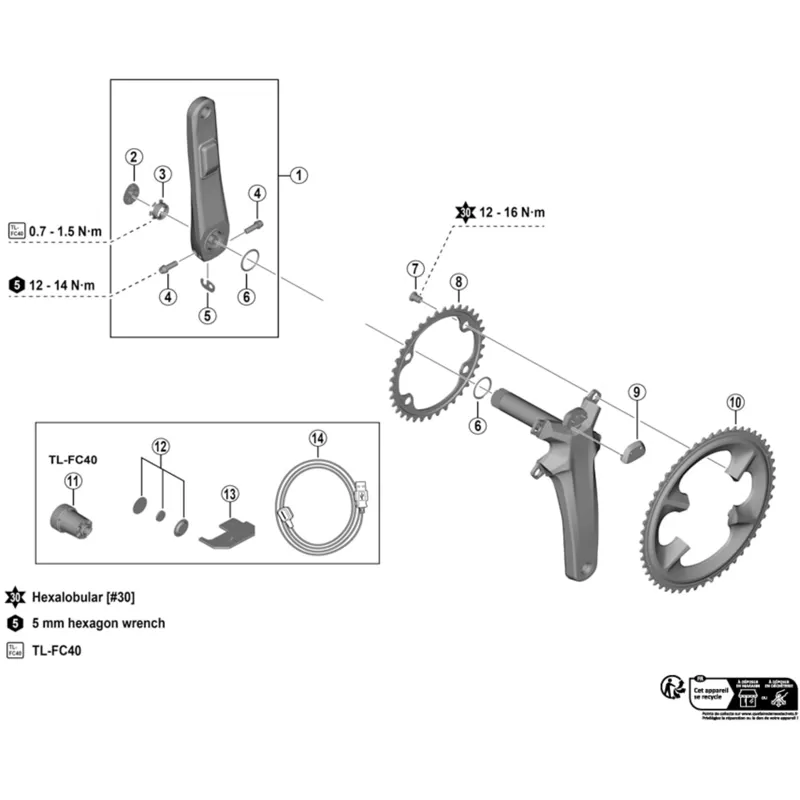 Shimano Dura-Ace FC-R9200 12-Speed Inner Chainring 40T-NJ for 54/40T-1