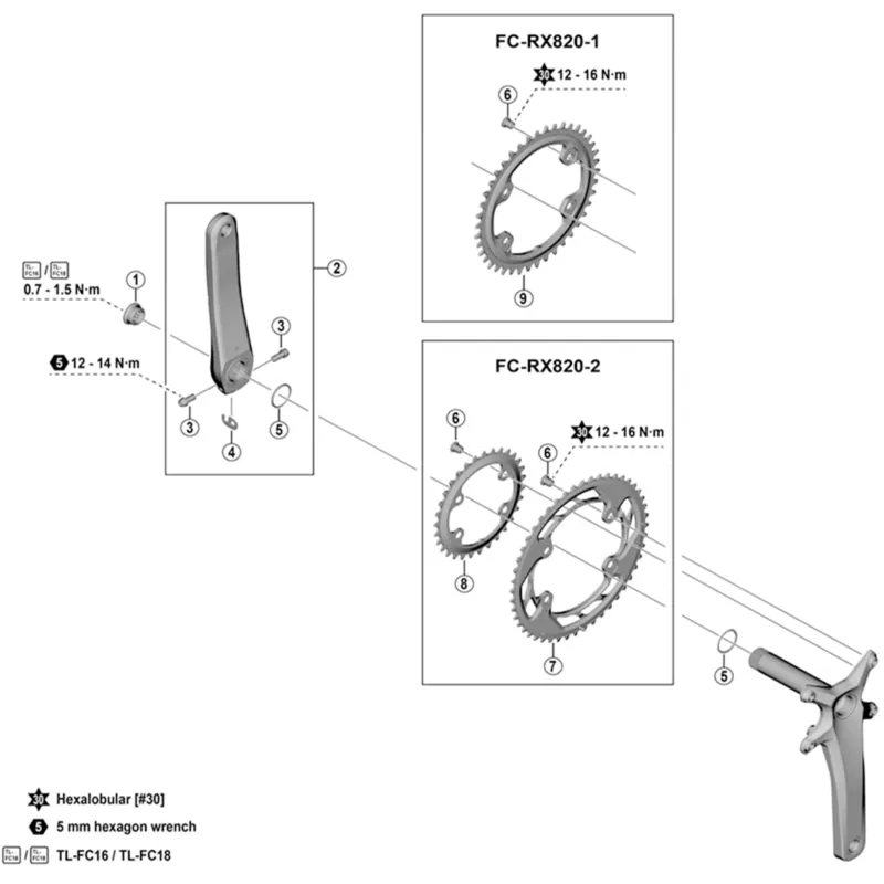 Shimano GRX FC-RX820-1 12-Speed Single 1x Chainring 42T-1