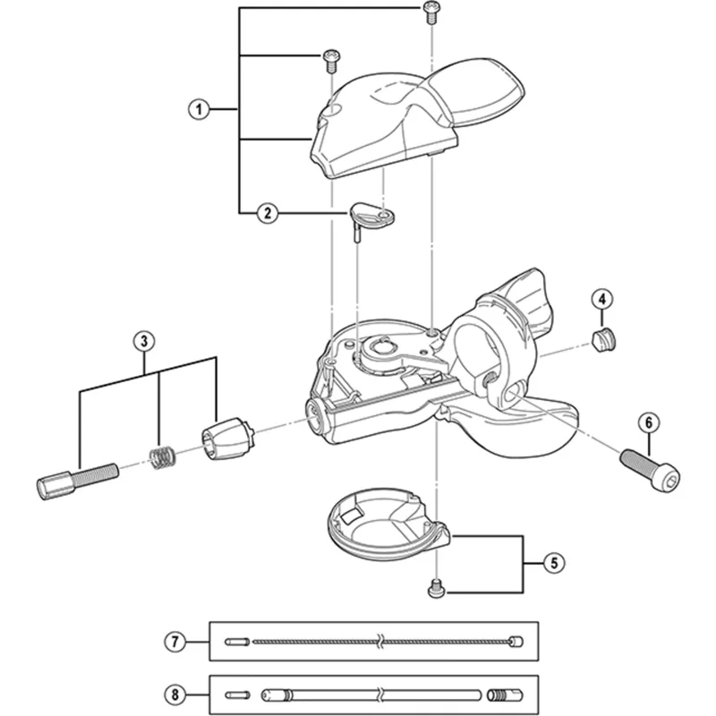 Shimano SL-S503 Indicator Unit - Black