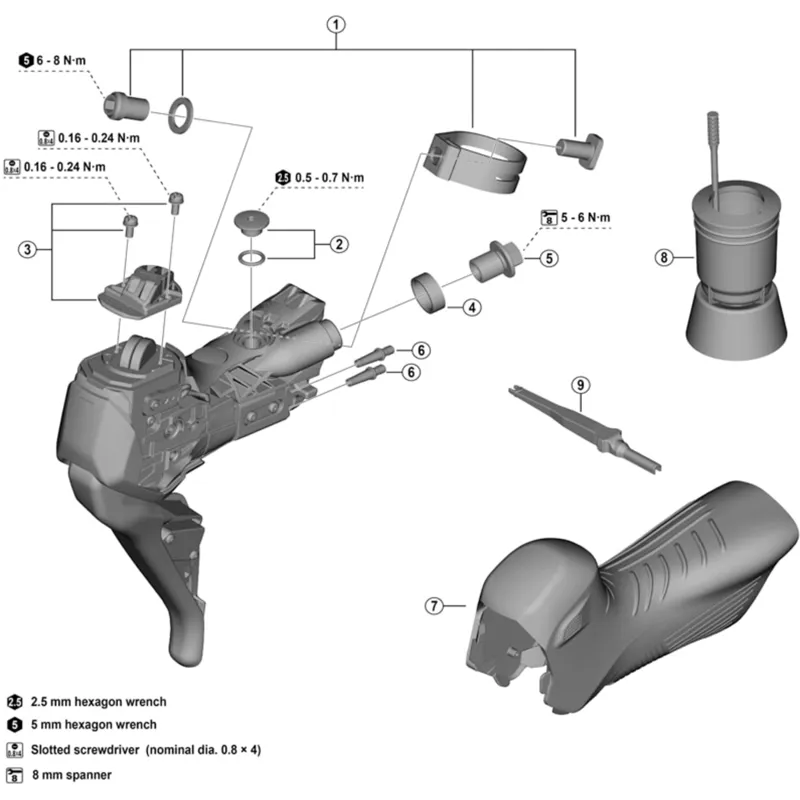 Shimano SM-BH90 Flange Connecting Bolt M9