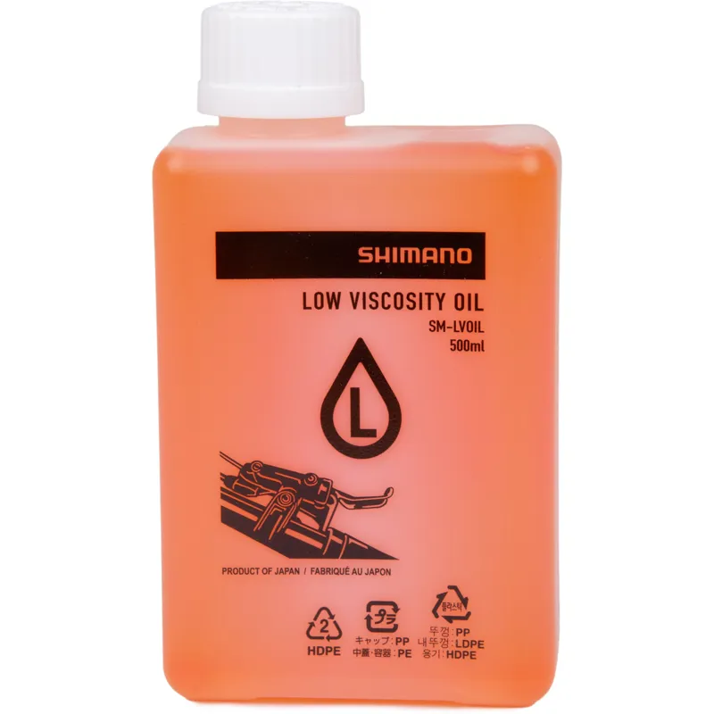 Shimano SM-LVOIL Low Viscosity Mineral Oil 500ml - Yellow