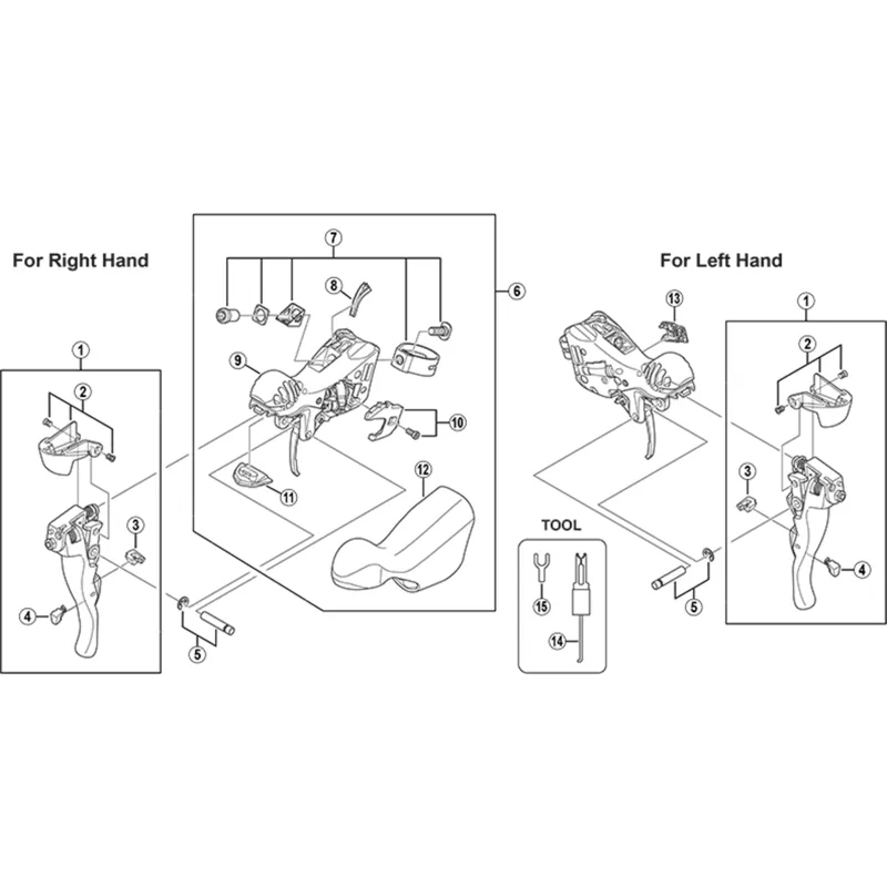 Shimano ST-6700 Right Hand Adjustment Block 10mm