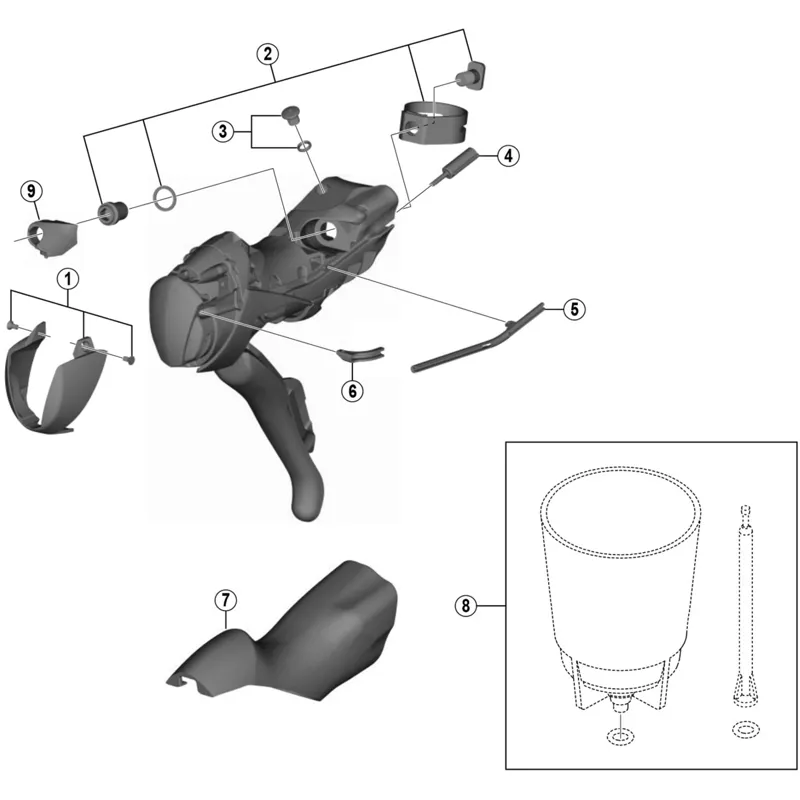 Shimano ST-RS505 Left Hand SL Cable Guide B