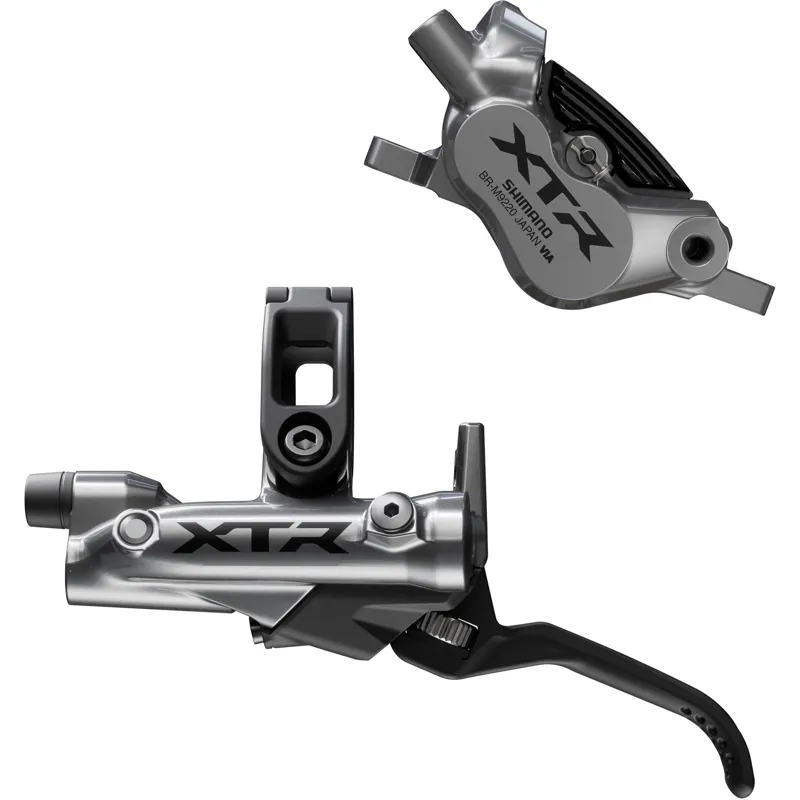 Shimano XTR BR-M9220/BL-9220 4 Pot Bled Brake Lever/Post Mount Callipers-1