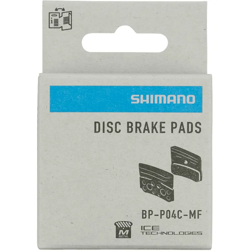 Shimano XTR P04C-MF Disc Brake Pads and Spring Alloy/Stainless Back-1