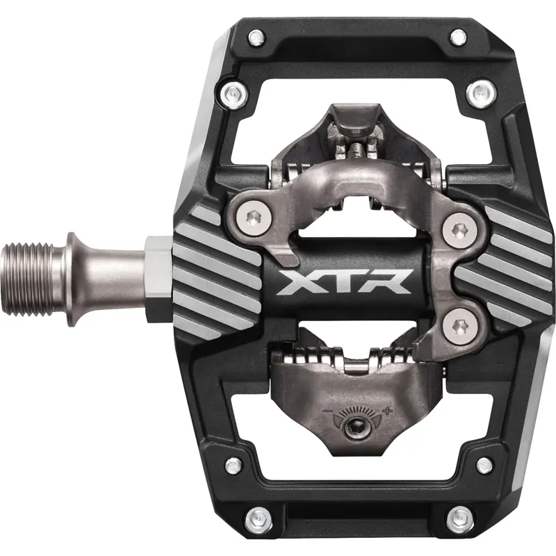 Shimano XTR PD-M9220 Trail Wide Platform Pedals - Grey/Black-2