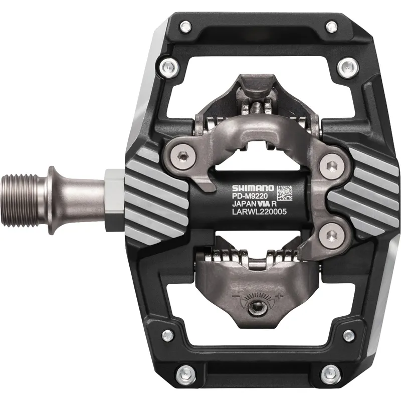 Shimano XTR PD-M9220 Trail Wide Platform Pedals - Grey/Black-1