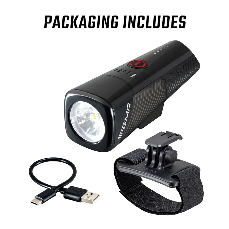 Sigma Buster 800 Bike Headlight with Helmet Mount-1