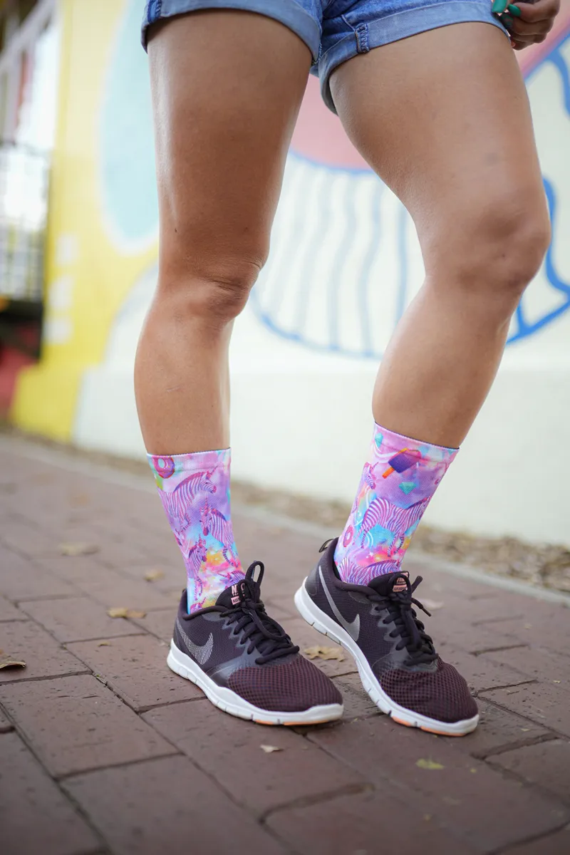 Sox Footwear Premium Crew Cycling Socks - Africorn Animals-2