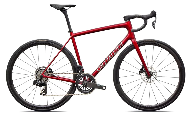 2026 Specialized Aethos 2 Pro SRAM Force AXS Road Bike - Gloss Red Sky