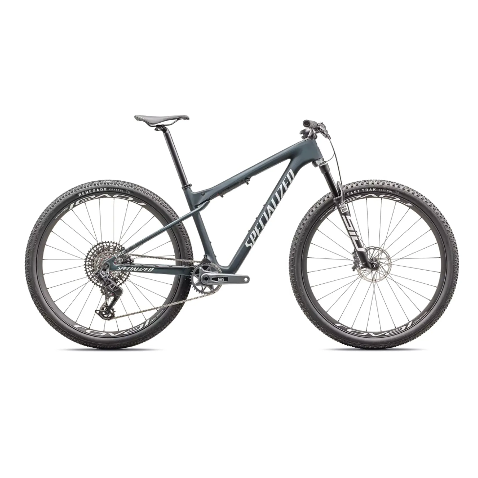2025 Specialized Epic World Cup Expert Mountain Bike Satin Metallic Deep Lake