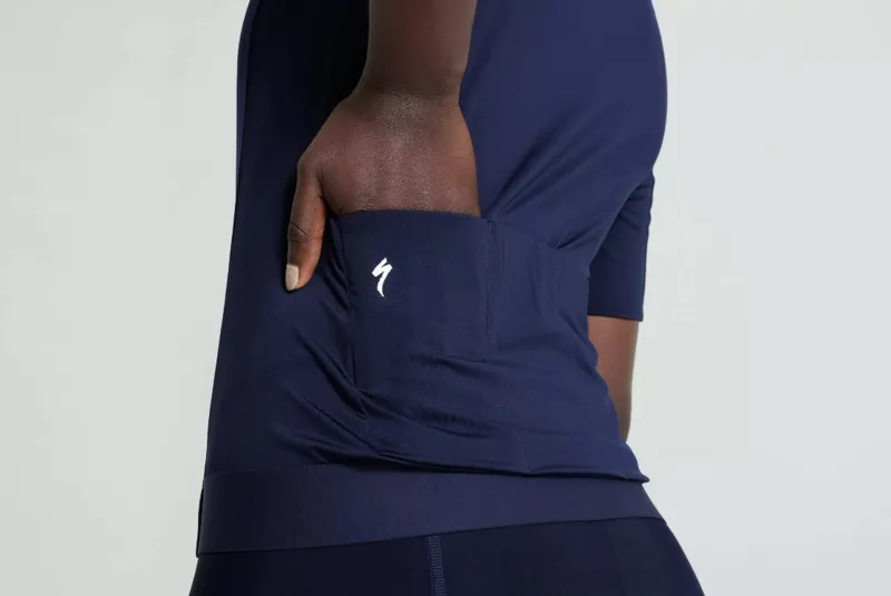 Specialized Foundation Womens Short Sleeve Cycling Jersey - Dark Navy-3