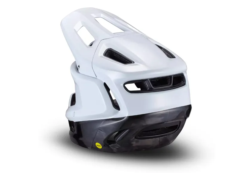 Specialized Gambit Full Face Mountain Bike Helmet - White/Carbon-3