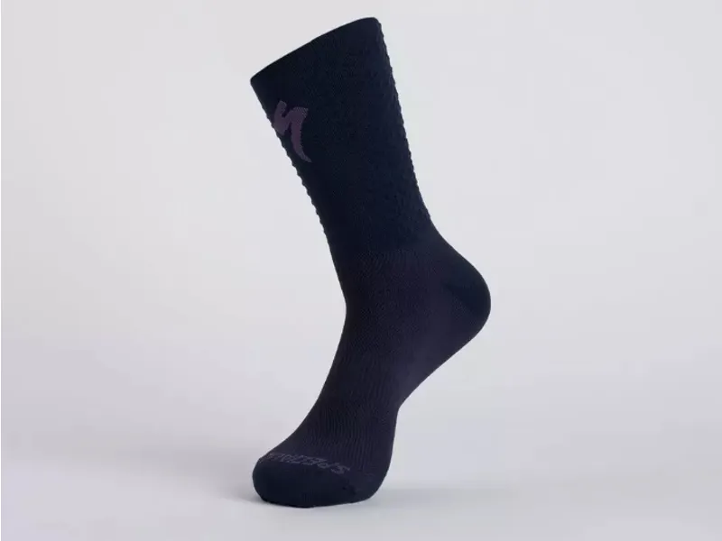 Specialized Knit Tall Cycling Sock - Dark Navy/Dusk