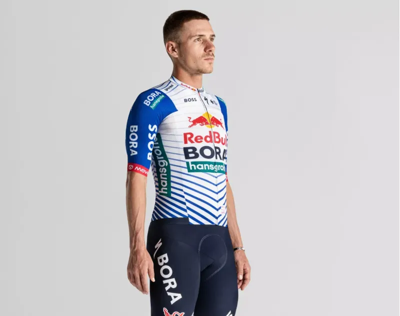 Specialized Red Bull BORA - Hansgrohe Race Cycling Jersey - White/Red Bull-1