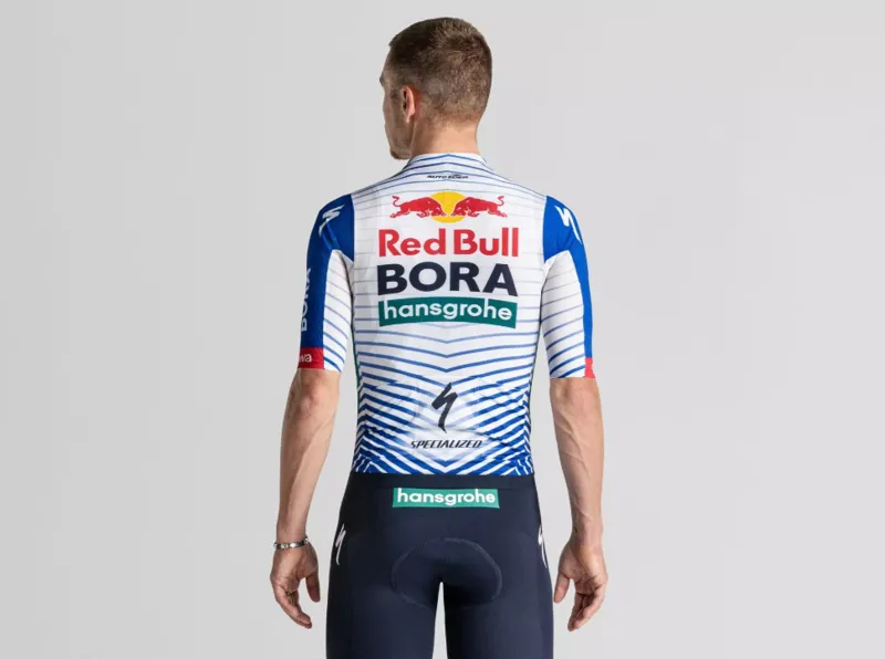 Specialized Red Bull BORA - Hansgrohe Race Cycling Jersey - White/Red Bull-2