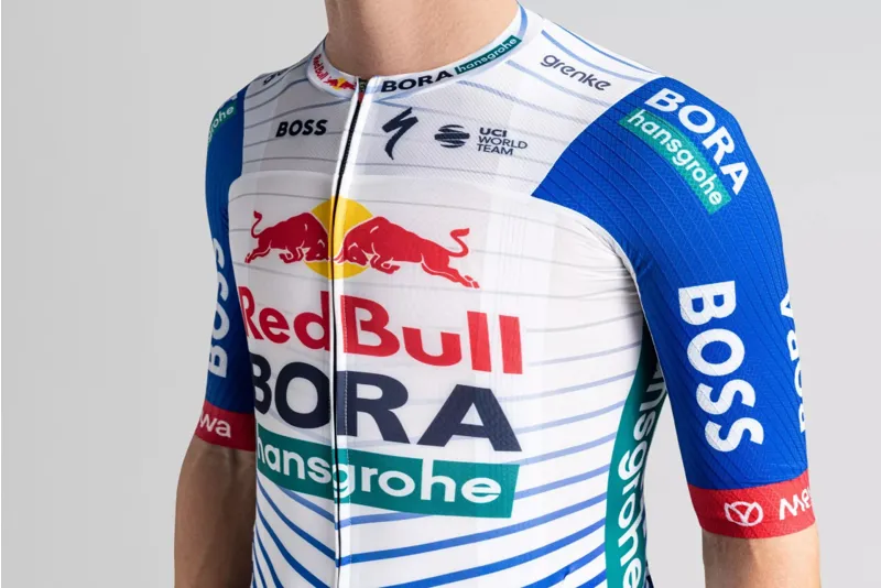 Specialized Red Bull BORA - Hansgrohe Race Cycling Jersey - White/Red Bull-3