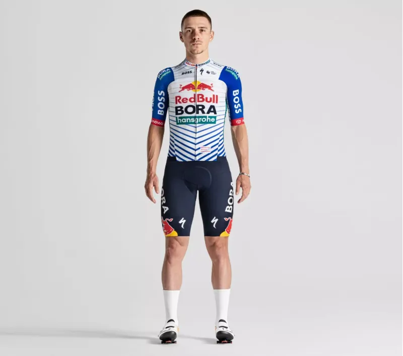Specialized Red Bull BORA - Hansgrohe Race Cycling Jersey - White/Red Bull