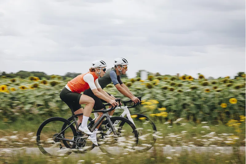 2025 S-Works Roubaix SL8 Road Bike Frameset - Gloss Carbon/Red to Gold-1