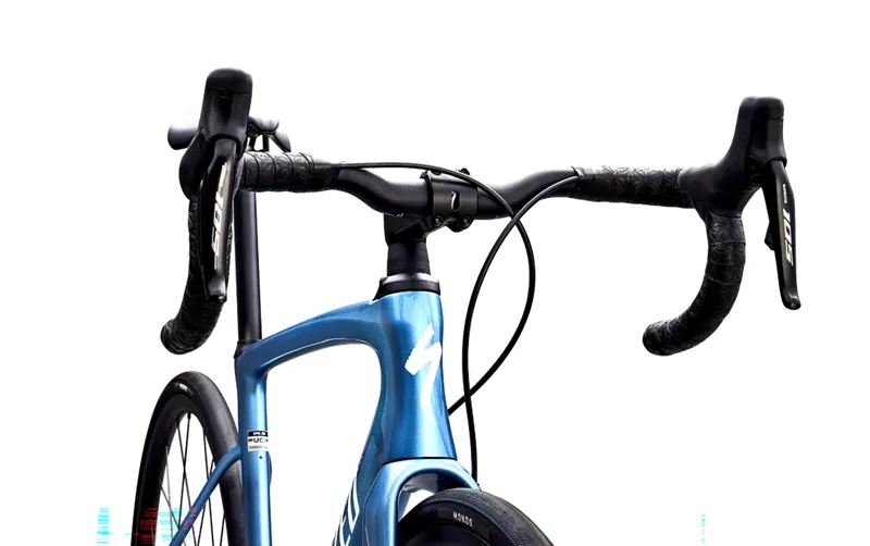 2026 Specialized Roubaix SL8 Comp Shimano 105 Di2 Road Bike - Gloss Glacial-4