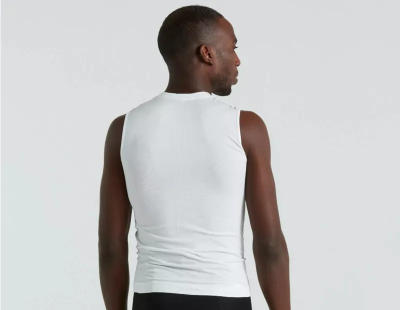 Specialized Seamless Mens Light Sleeveless Cycling Base Layer - White-1