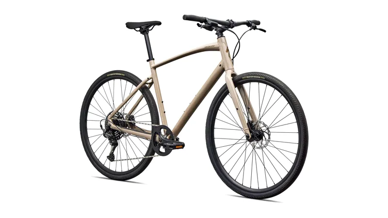 2026 Specialized Sirrus X 3.0 Hybrid Bike - Gloss Sandstone Metallic-1