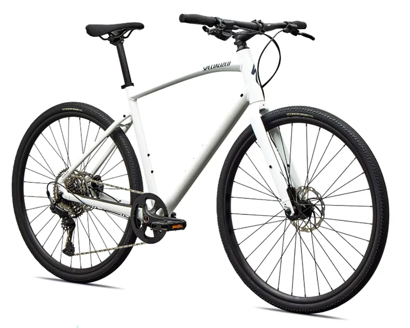 2026 Specialized Sirrus X 3.0 Hybrid Bike - Gloss White Silver-1