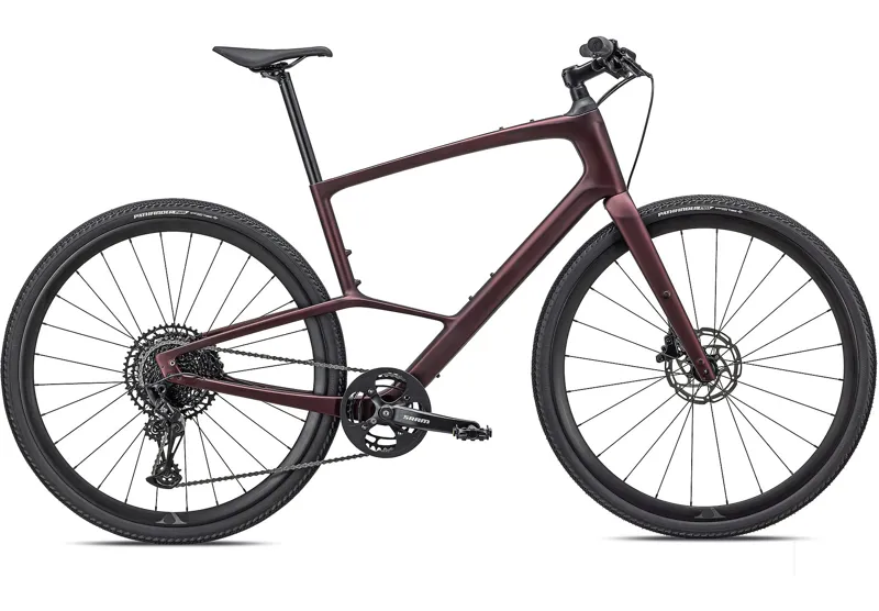 Specialized Sirrus X 5.0 Hybrid Bike - Satin Red Tint/Carbon