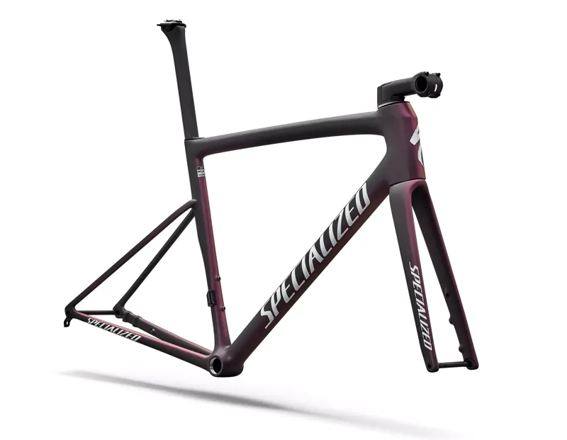 2026 Specialized Tarmac SL8 Road Bike Frameset - Satin Carbon/Red Pearl-1