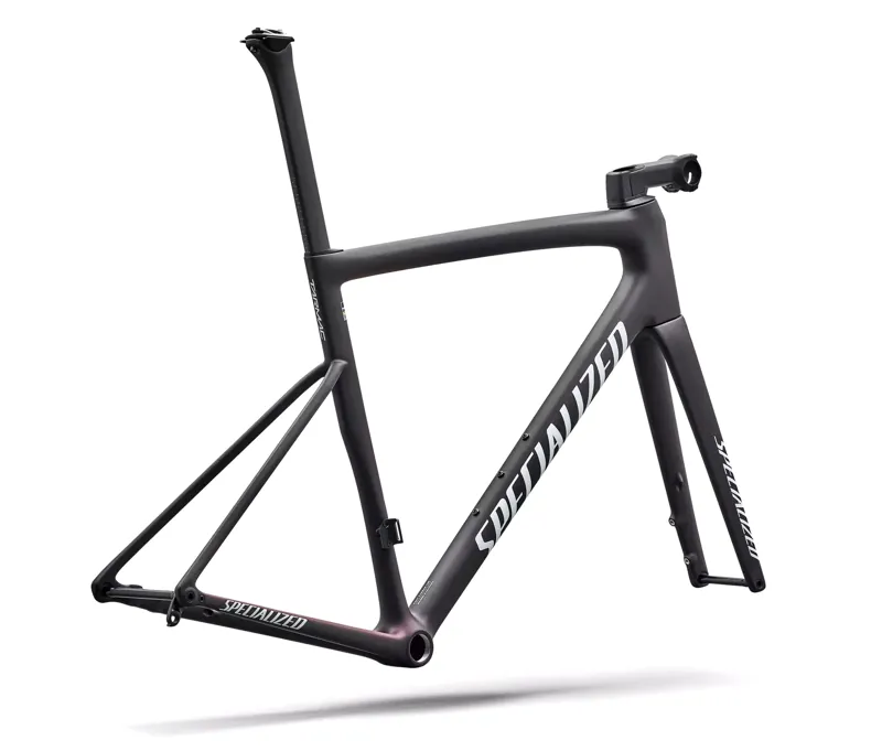 2026 Specialized Tarmac SL8 Road Bike Frameset - Satin Carbon/Red Pearl-2