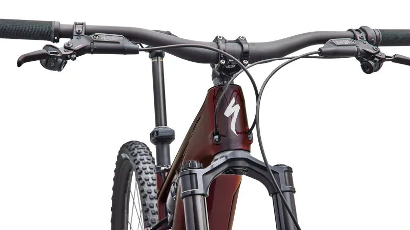 2027 Specialized Turbo Levo R Pro Electric Mountain Bike - Gloss Black Red-4