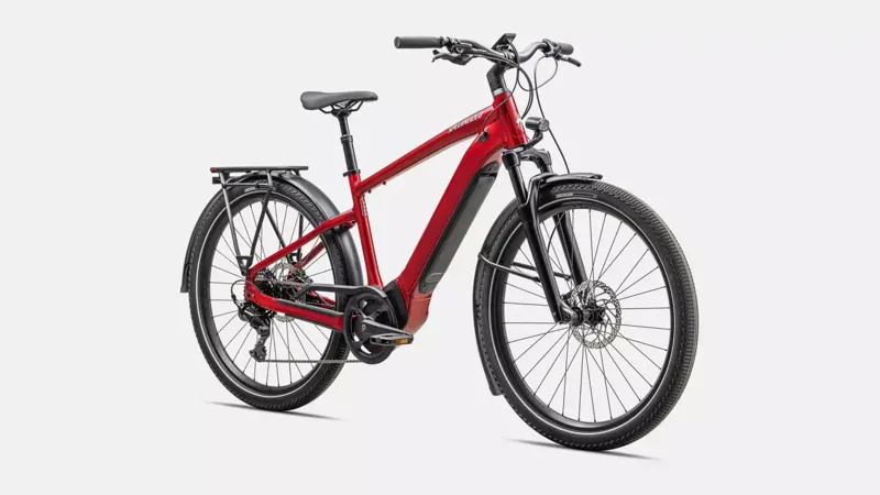 2025 Specialized Turbo Vado 4.0 Electric Hybrid Bike - Gloss Red Tint-1