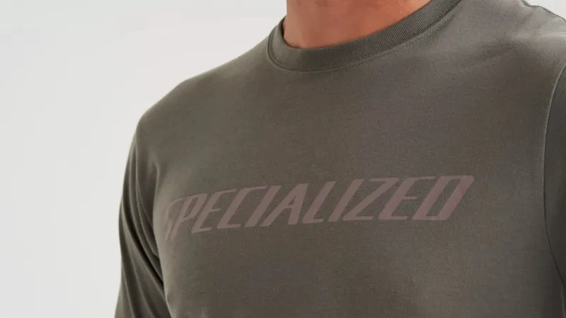 Specialized Wordmark Mens Short Sleeve T-Shirt - Oak Green-1