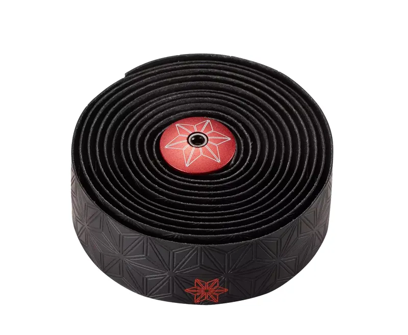 Supacaz Super Sticky Kush Galaxy Handlebar Tape - Red Print/Ano Red-2