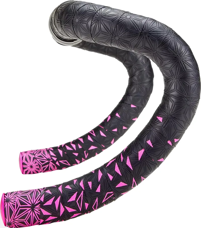 Supacaz Super Sticky Kush Star Fade Handlebar Tape - Neon Pink