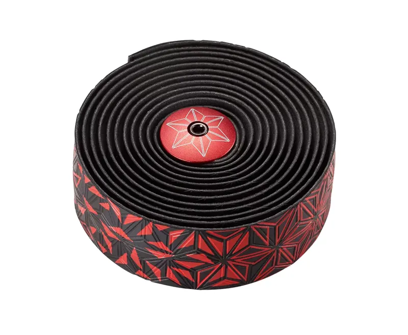 Supacaz Super Sticky Kush Star Fade Handlebar Tape - Red/Ano Red-2