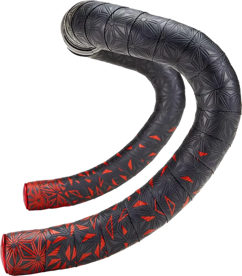 Supacaz Super Sticky Kush Star Fade Handlebar Tape - Red/Ano Red