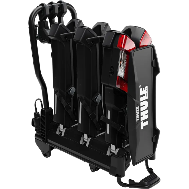 Thule 945 EasyFold 3 3-Bike AcuTight 13-Pin Car Rack - Black/Silver-2