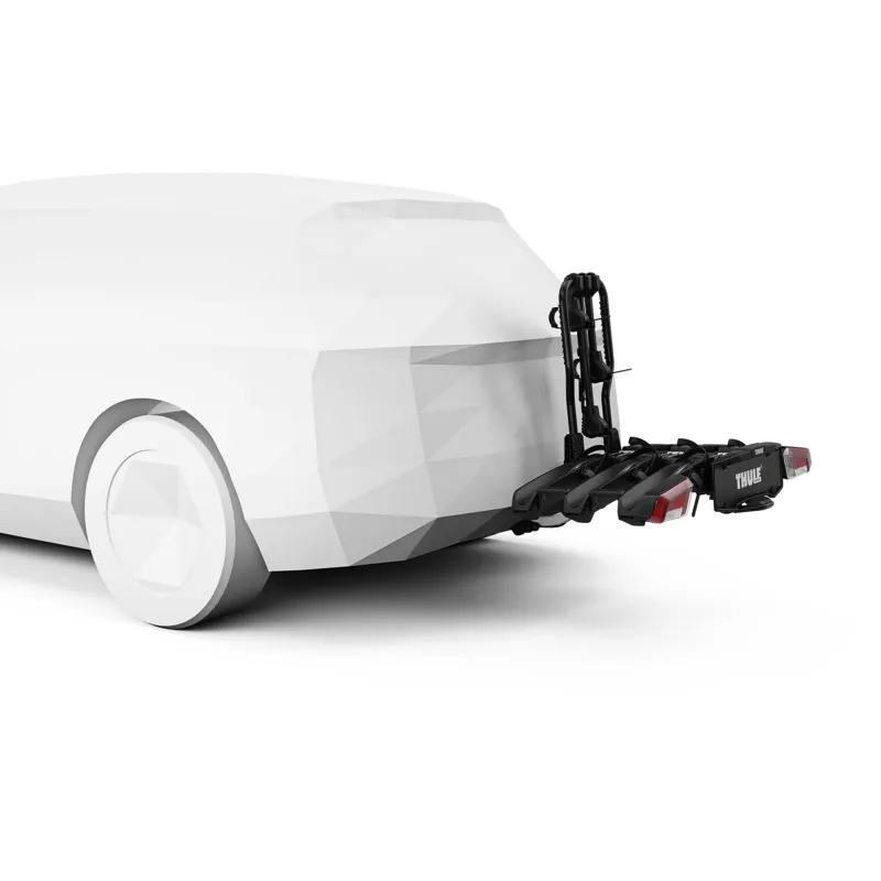 Thule 945 EasyFold 3 3-Bike AcuTight 13-Pin Car Rack - Black/Silver-3