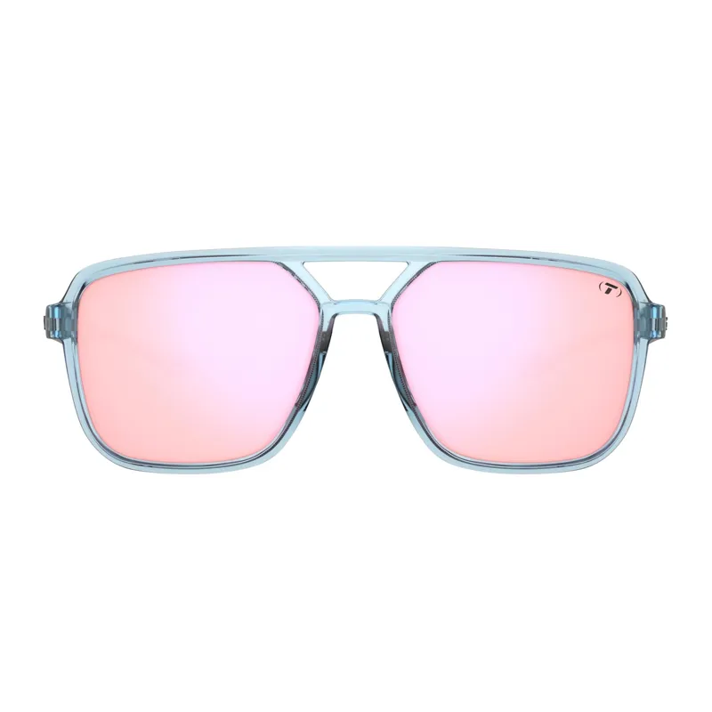 Tifosi Salto Single Lens Cycling Sunglasses - Blue Horizon Pink Mirror-1