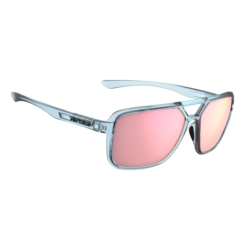 Tifosi Salto Single Lens Cycling Sunglasses - Blue Horizon Pink Mirror-2