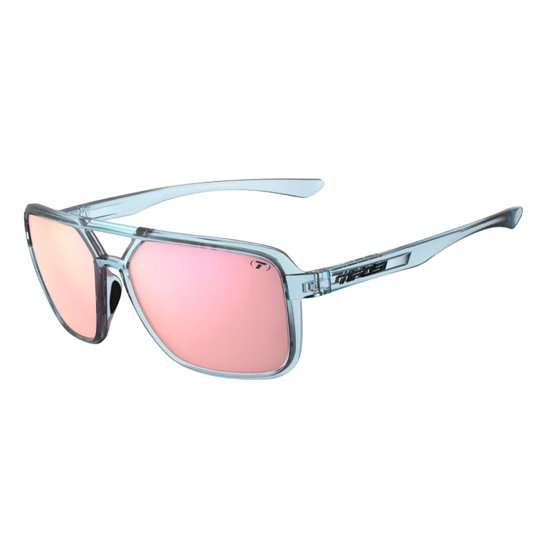 Tifosi Salto Single Lens Cycling Sunglasses - Blue Horizon Pink Mirror